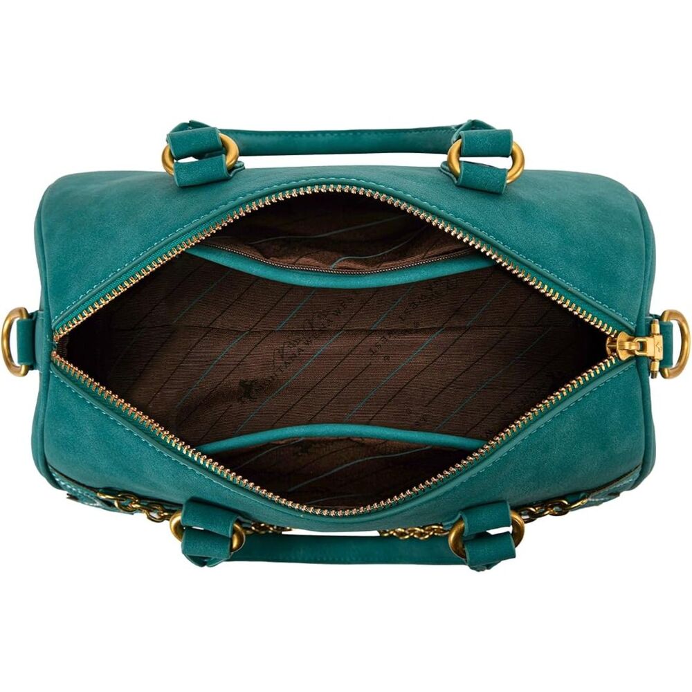 NWT Montana West Turquoise Embroidered Satchel Bag - Picture 4 of 5